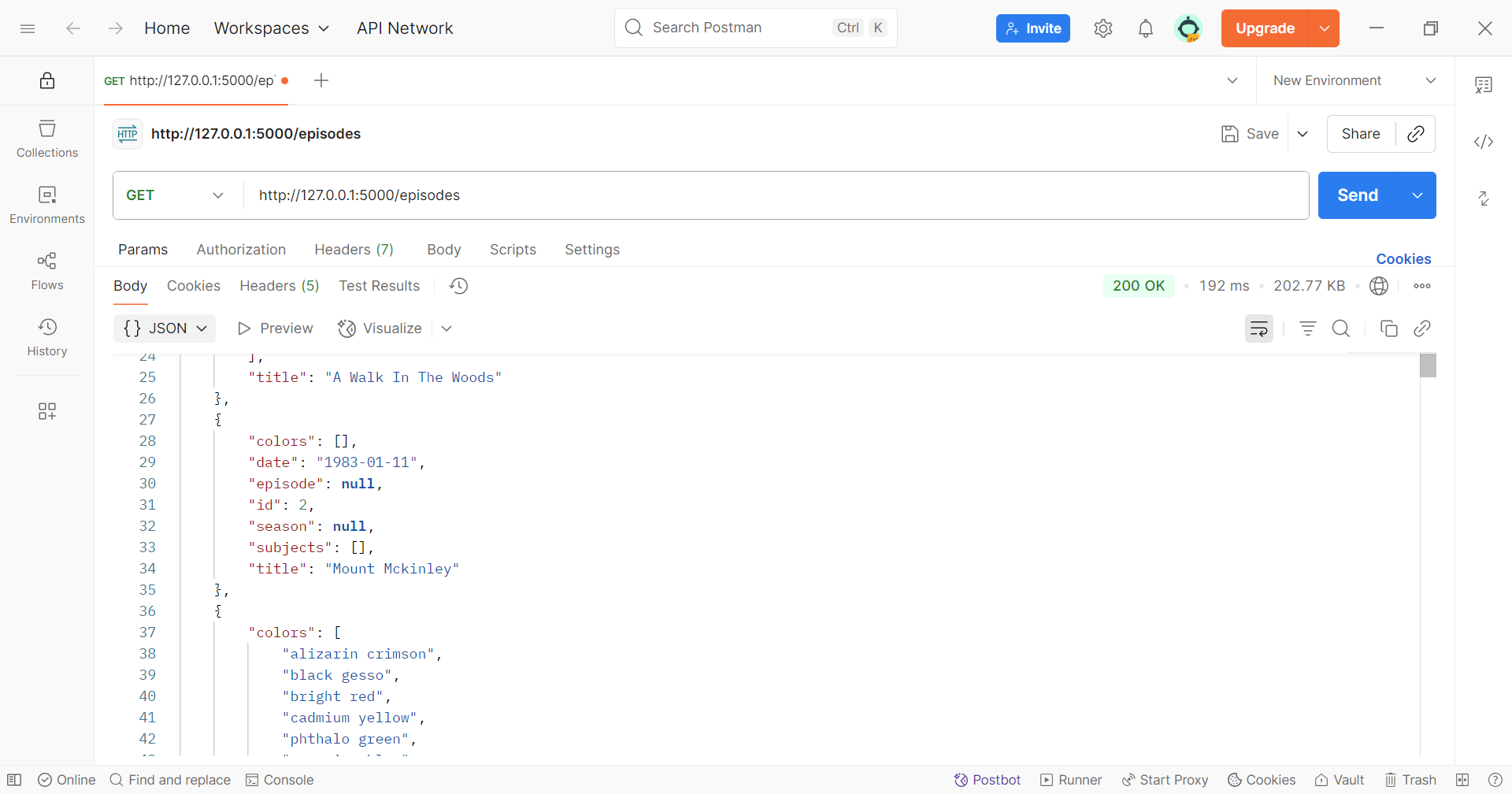 API + POSTMAN